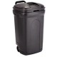 Trash Container w/ Lid / Trash Plastic Container w/ Lid 580mm x 580mm, Black